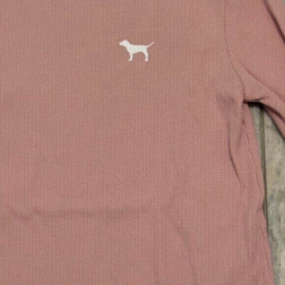 NEW PINK Victoria's Secret Women's Small (Oversized) Pink/White long sleeve top - Picture 2 of 4